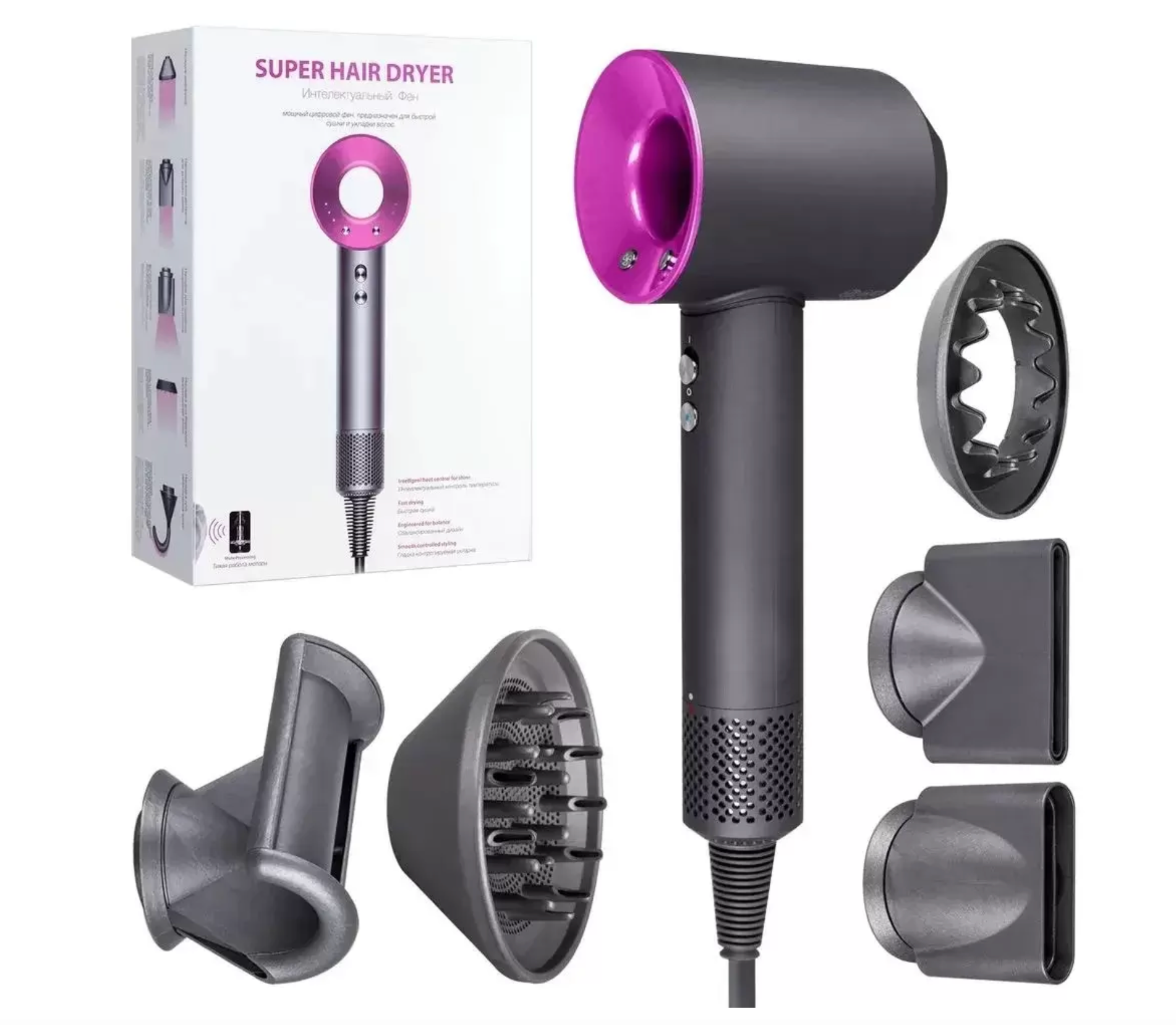 Super hair dryer powerful digital motor feni
